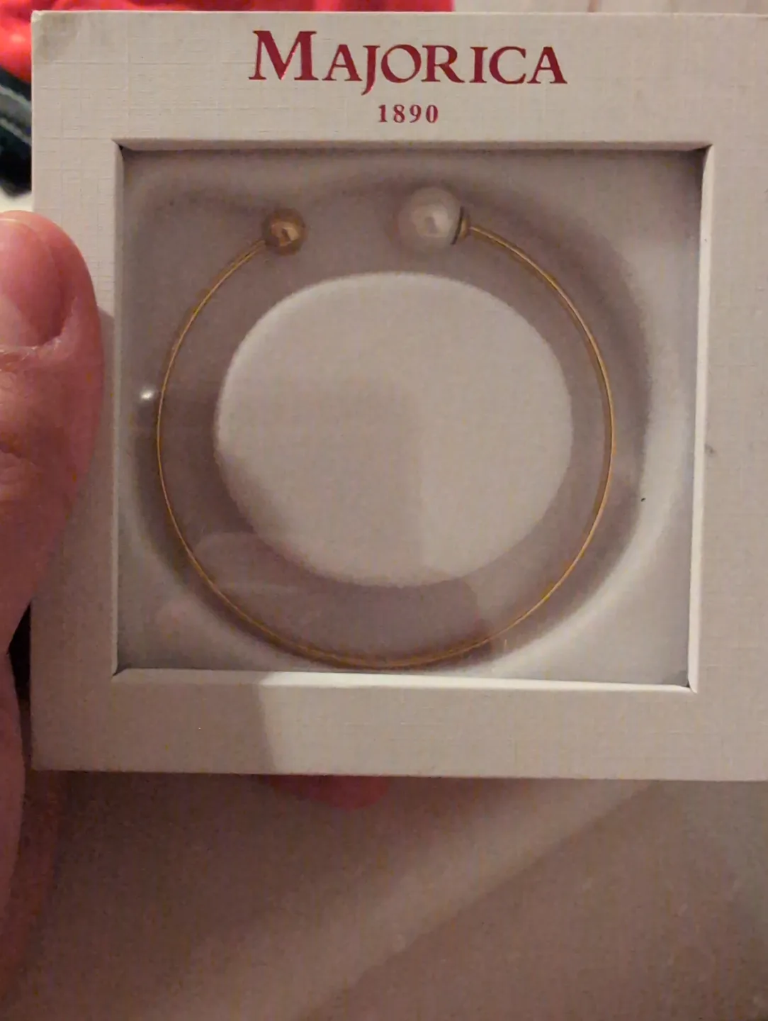 Majorica 52mm 8mm Golden Pearl Bracelet thumbnail