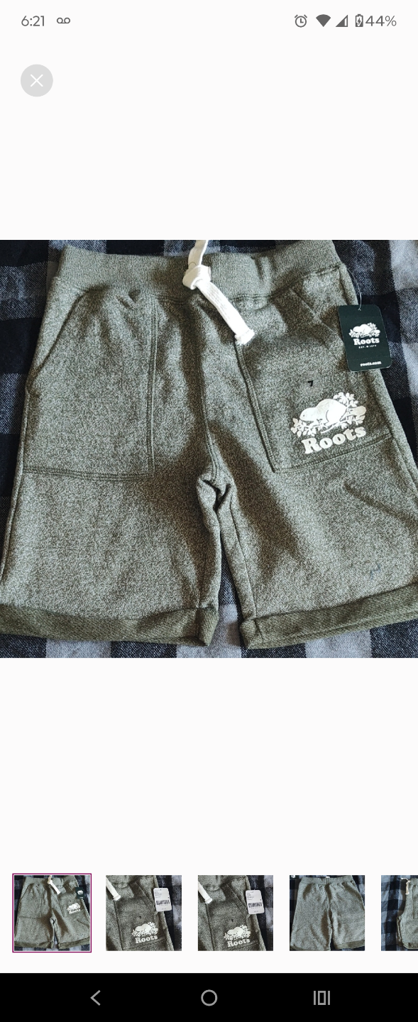 Roots Boys' Size 7 Olive Green Shorts - photo 4