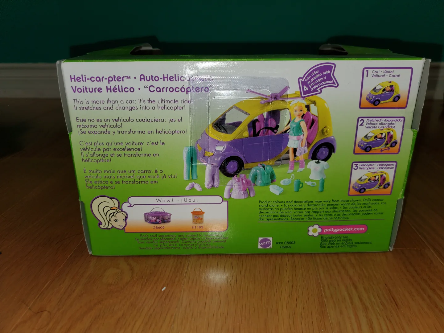 Polly Pocket Heli-Car 3-in-1 Transforming Vehicle Playset image indicator(4)