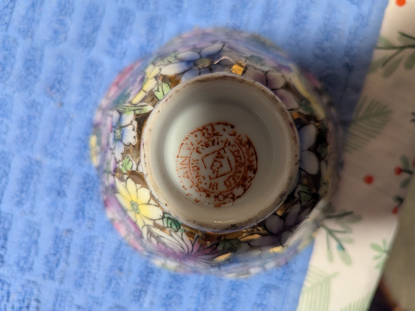Vintage Floral Porcelain Bowl - photo 4