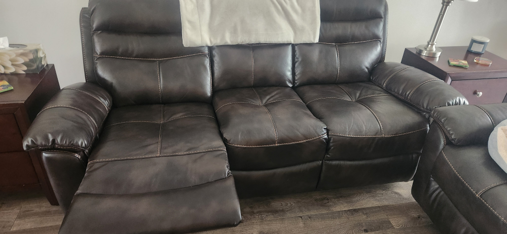 leather sofa recliner - photo 2
