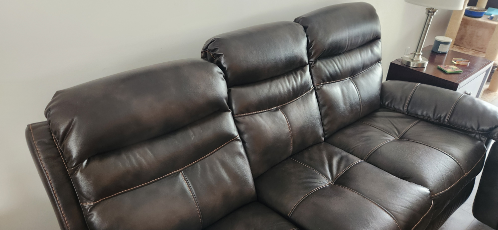 leather sofa recliner - photo 4