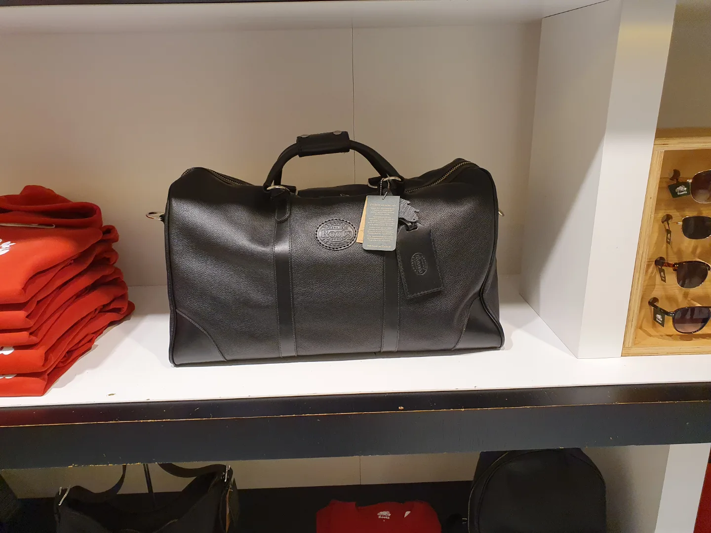 Roots Leather Weekender Bag thumbnail