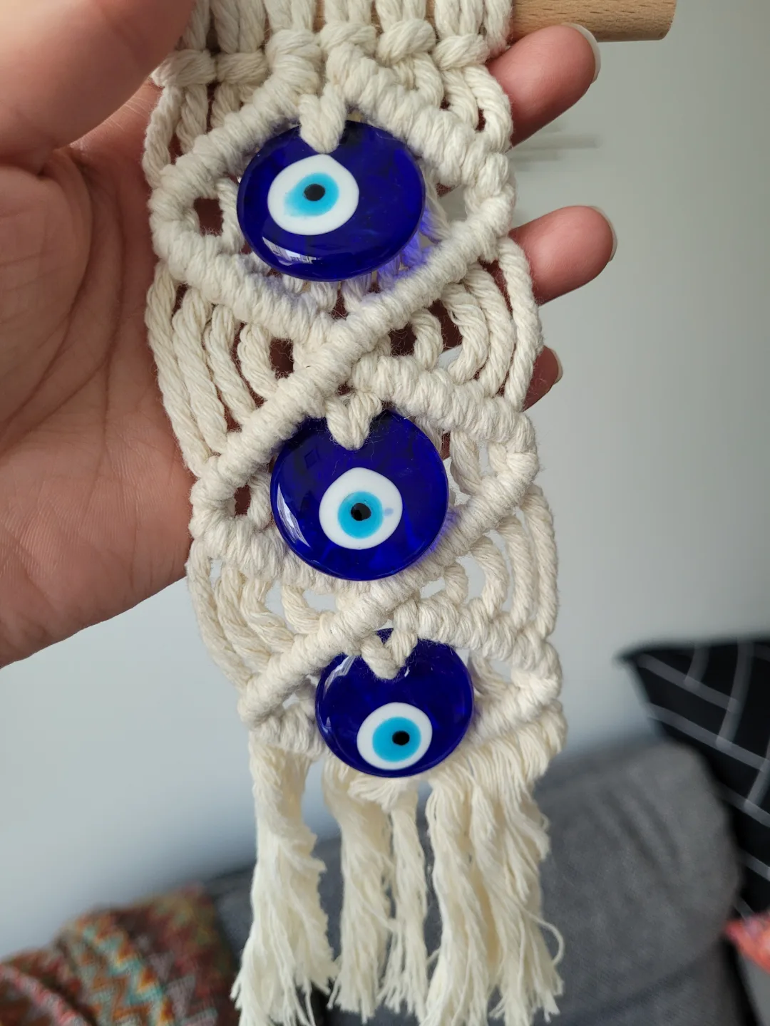 Macrame Evil Eye Wall Hanging image indicator(4)