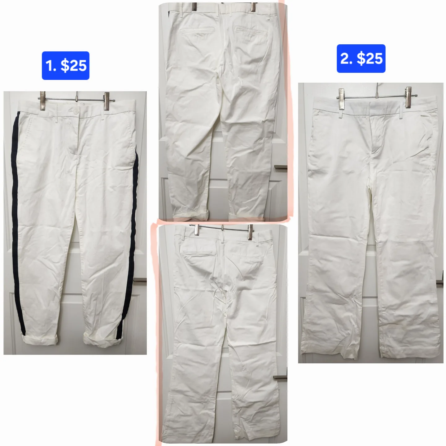 🏒Two pairs of women's white pants - bundle thumbnail