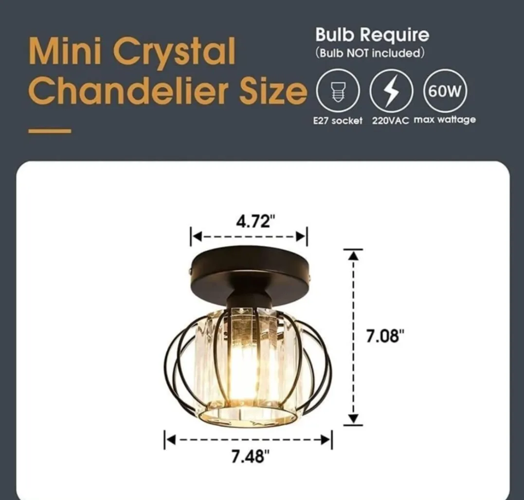 NEW!   Mini Crystal Chandelier (MARKHAM E not BIRCHCLIFFE) image indicator(5)