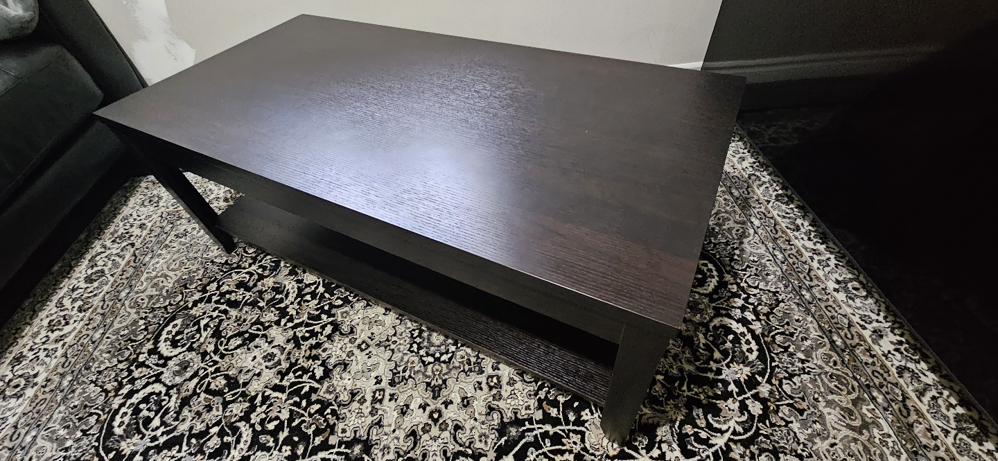 Coffee Table & End Tables Set, Wood Espresso Brown Black ☕️✨️ - photo 5