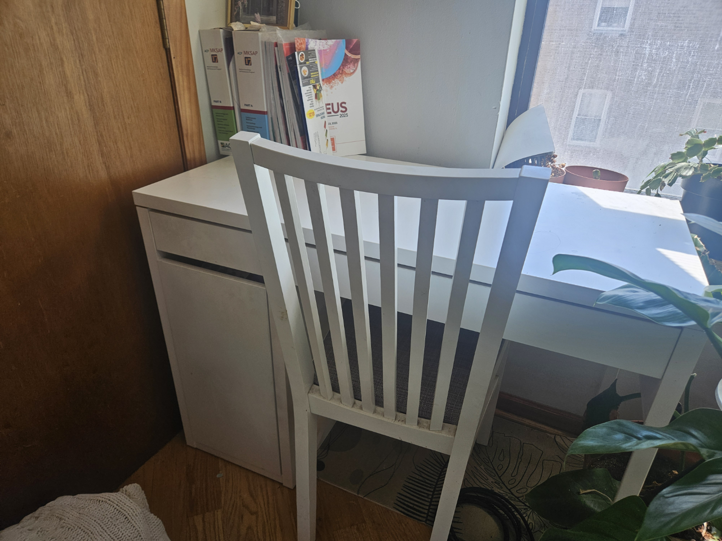 White Desk with Chair