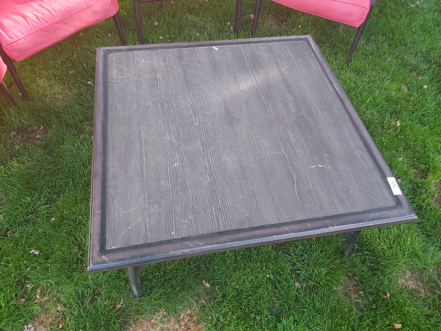 4-Piece Outdoor Patio Set with Square Coffee Table - photo 4