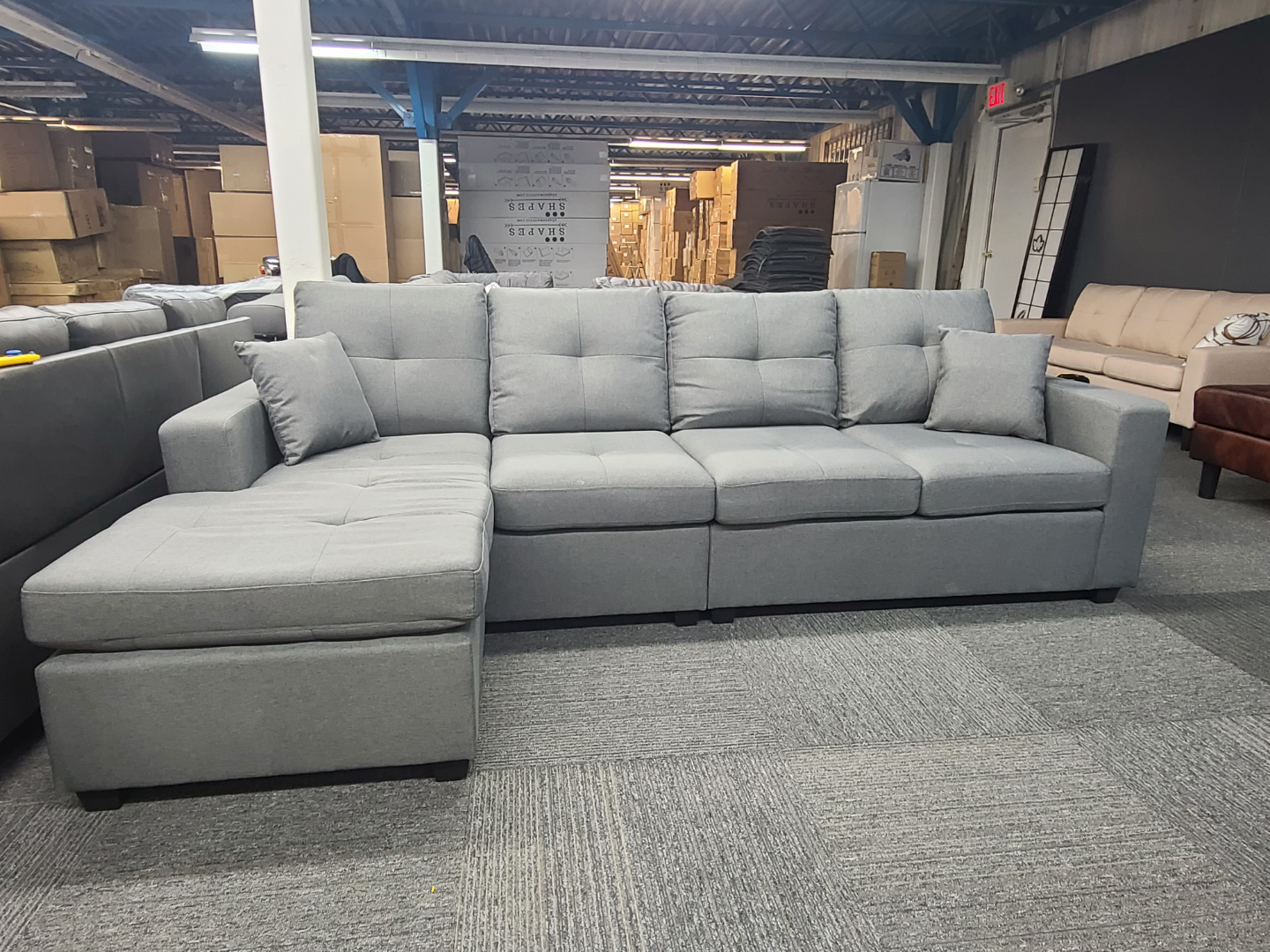 Comfy 4-Seater Sectional Sofa – New | On Sale |