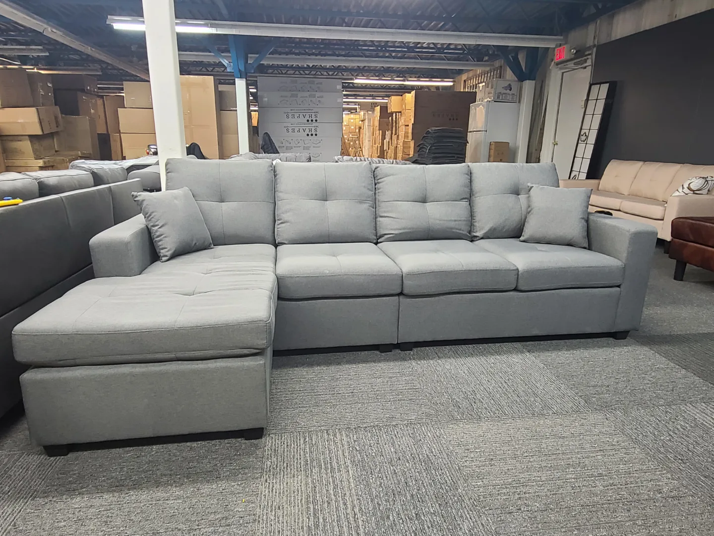 Comfy 4-Seater Sectional Sofa – New | On Sale | thumbnail