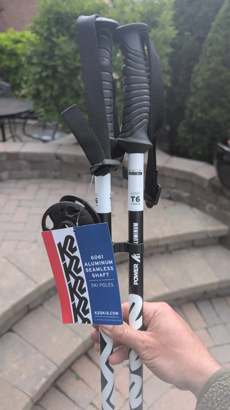 K2 Seamless Aluminum Ski Poles 125cm thumbnail