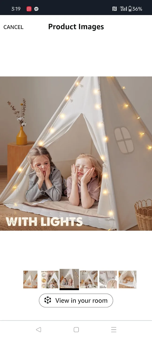 Children's Teepee Tent thumbnail