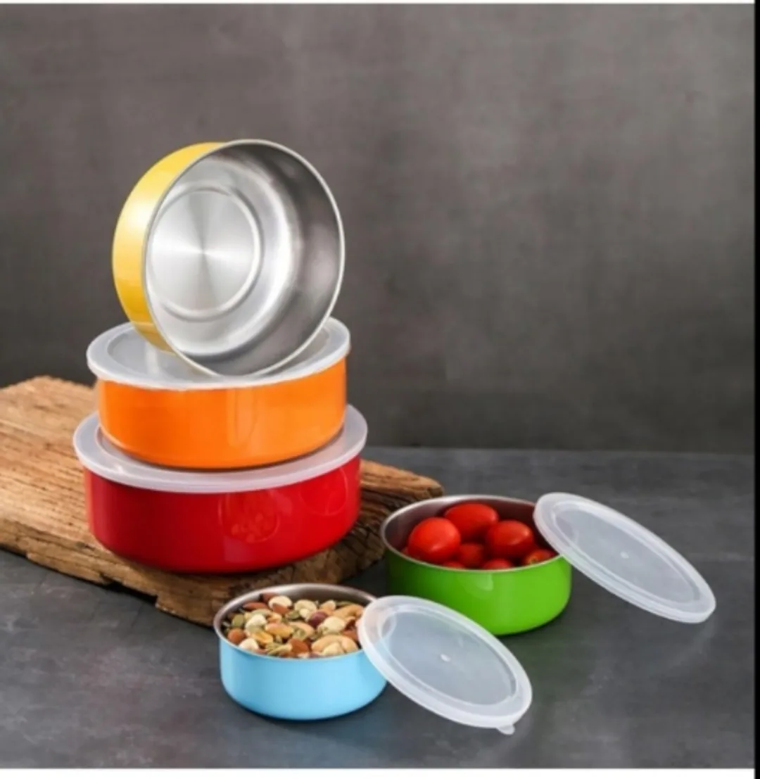 Colorful nesting food storage containers thumbnail