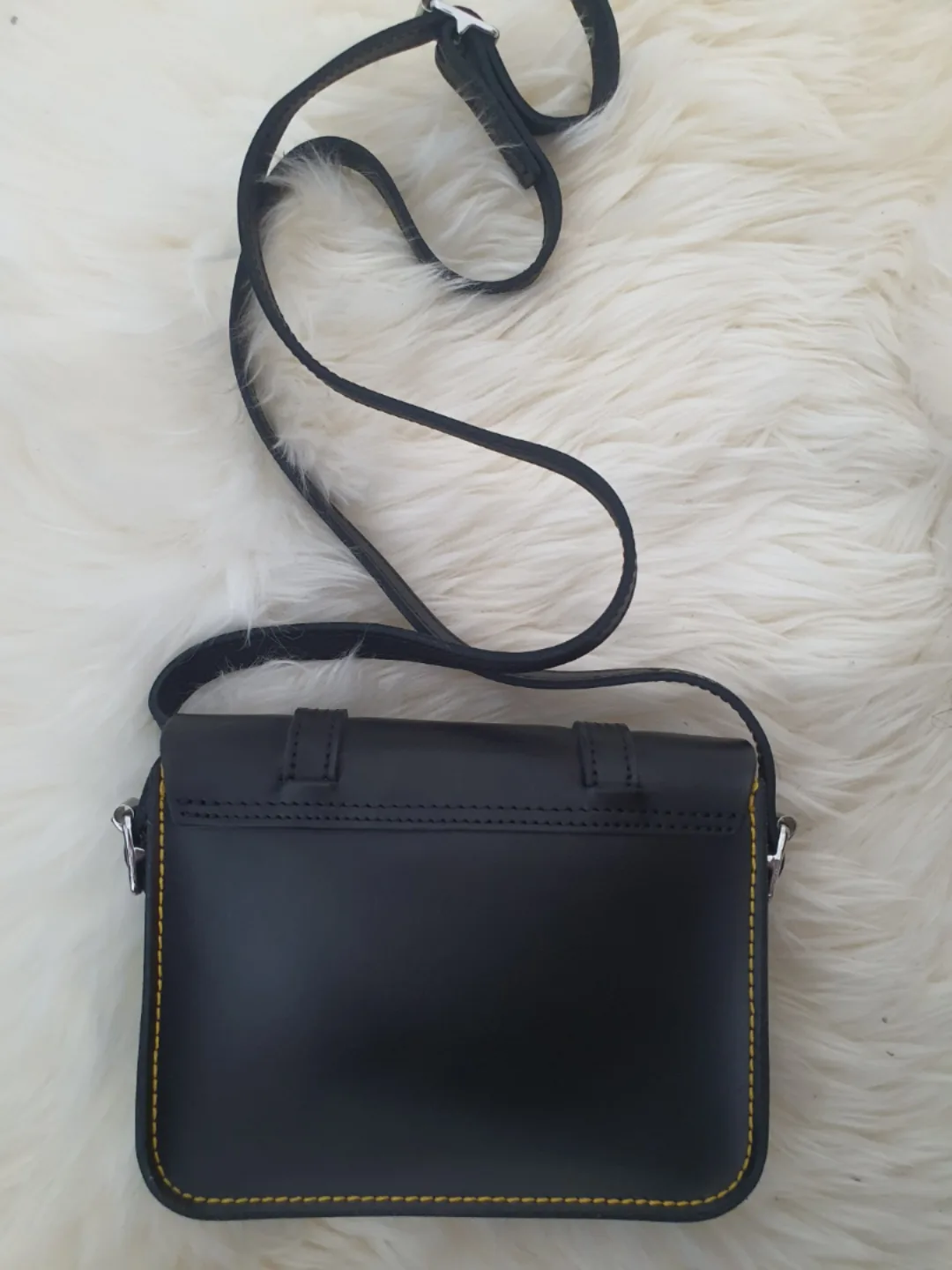 Dr. Martens Black Leather Satchel Bag image indicator(5)