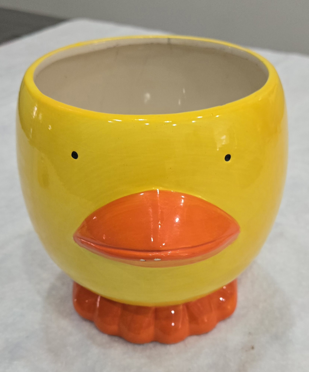 Cute Yellow Duck Planter
