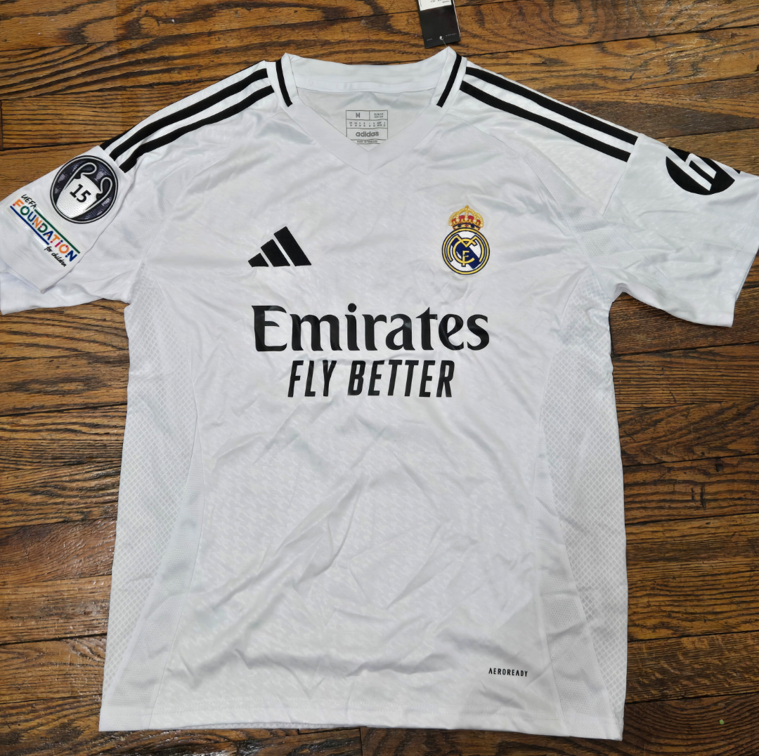 Men's Real Madrid Mbappé #9 Adidas Jersey Size M-L