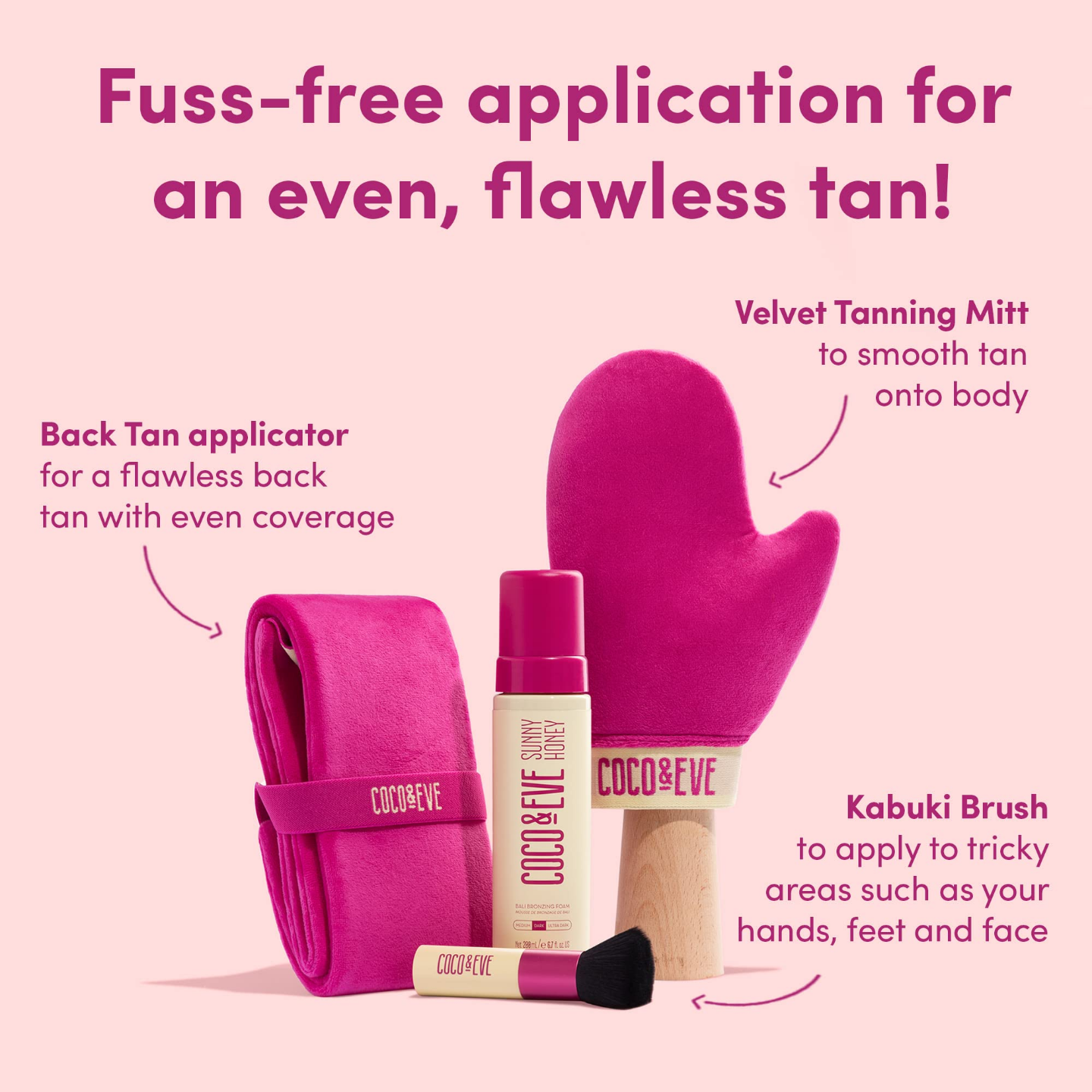 Coco & Eve Sunny Honey Bali Bae Self Tan Set