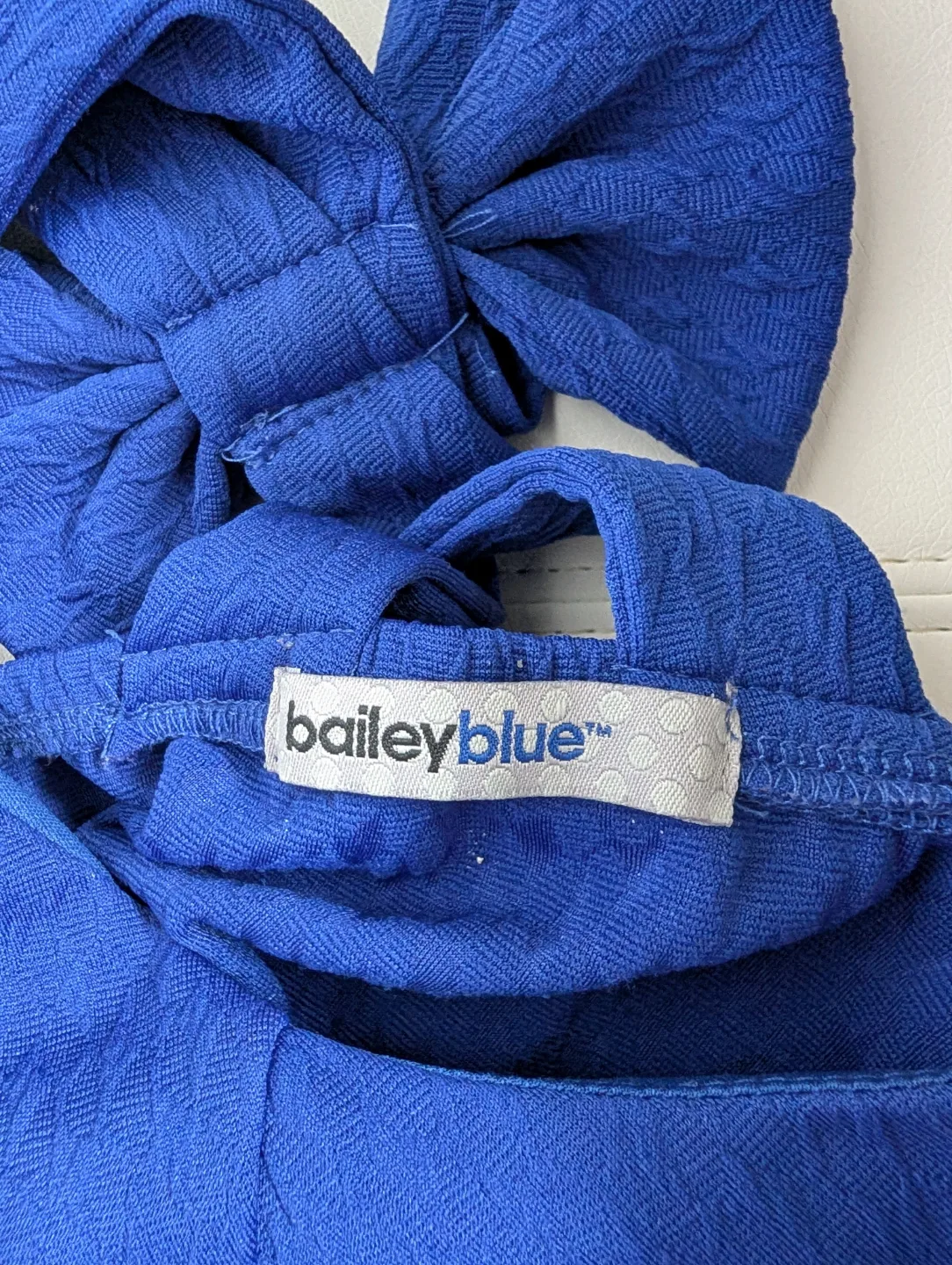 Bailey Blue Royal Blue Dress with Back Bow-tie Detail - XS/S image indicator(4)