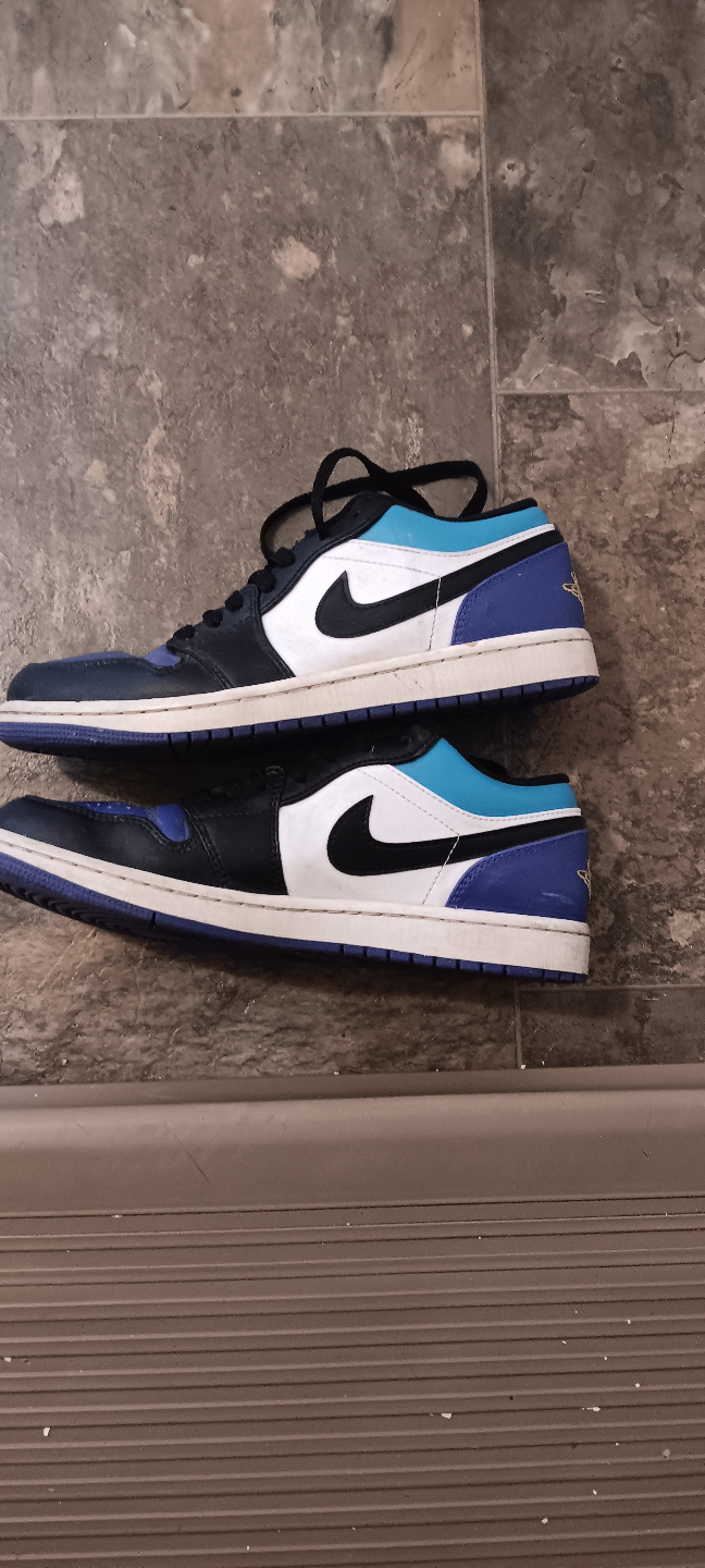 Air Jordan 1 Low Blue/Black Sneakers - photo 3