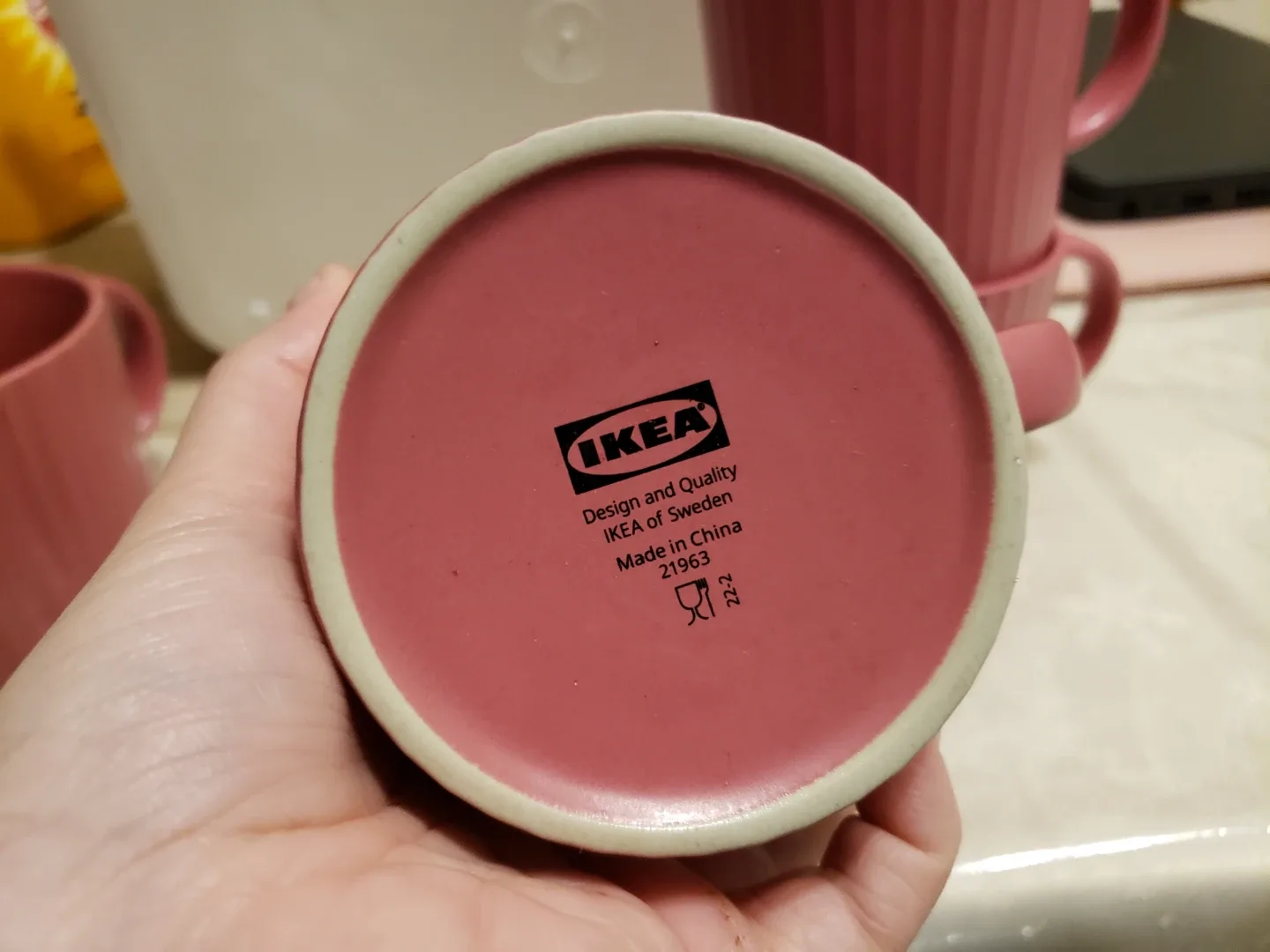 Set of four IKEA mugs, dusty rose pink 🧡 image indicator(2)