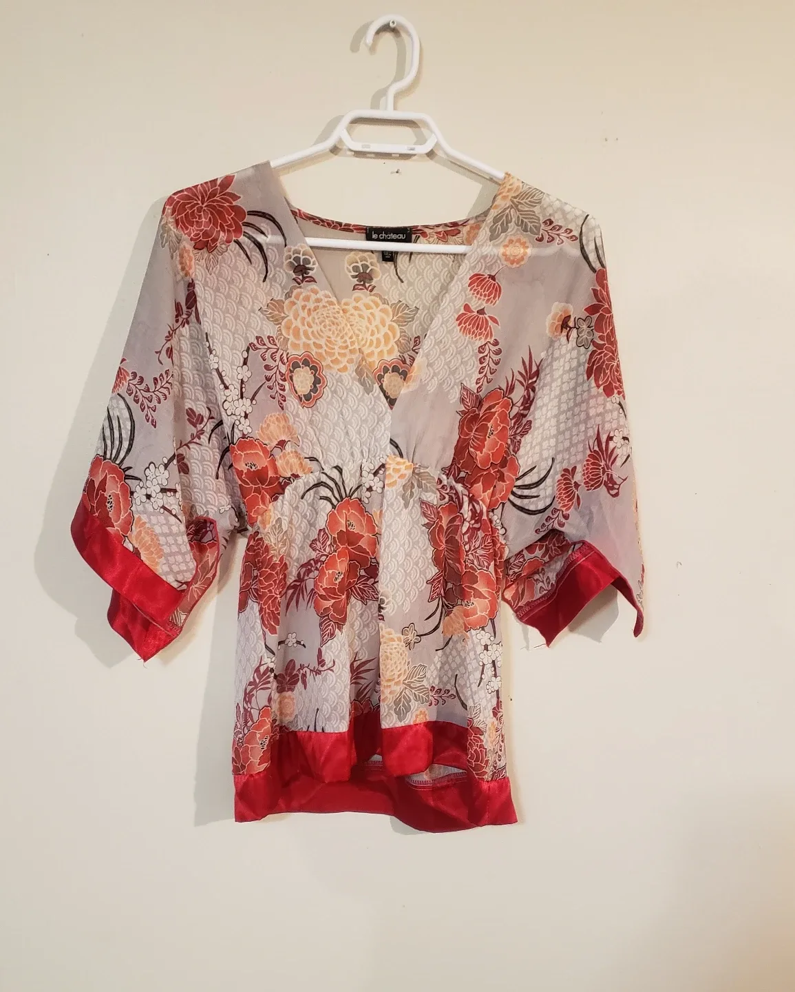 Le Chateau Women's Floral Blouse Size M/M thumbnail