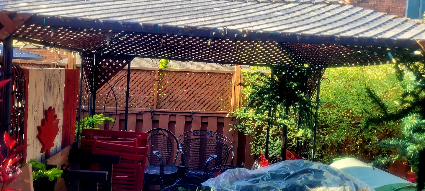 Outdoor Gazebo with Wooden Roof image indicator(4)