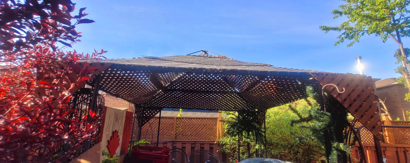 Outdoor Gazebo with Wooden Roof image indicator(5)