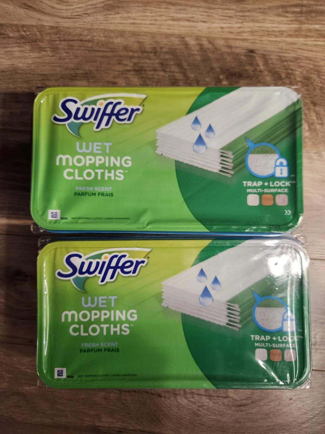 Two Packs of Swiffer Wet Mopping Cloths - Fresh Scent