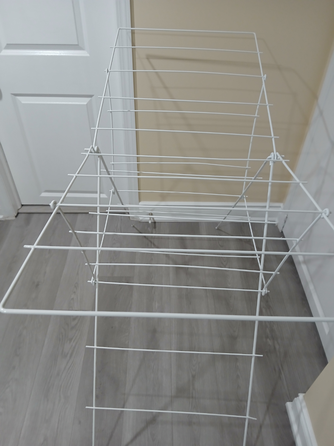 White Foldable Clothes Drying Rack - photo 2