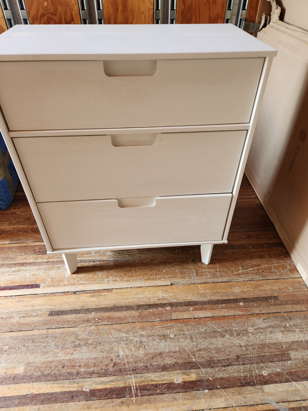 White 3-Drawer Dresser - photo 2