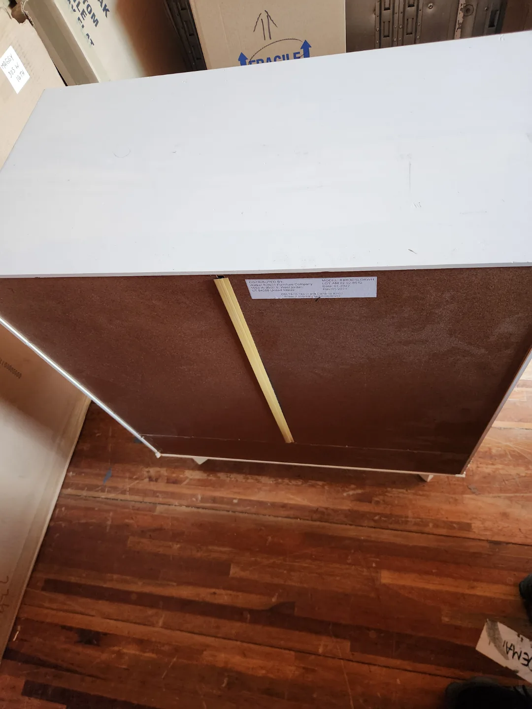 White 3-Drawer Dresser image indicator(5)