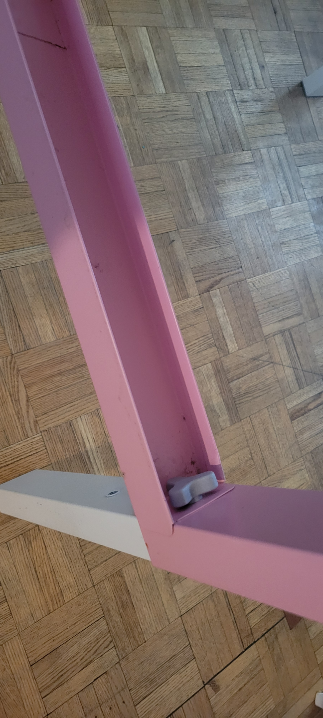 IKEA Mammut Children's Table and Chair Set - Pink and White - photo 3