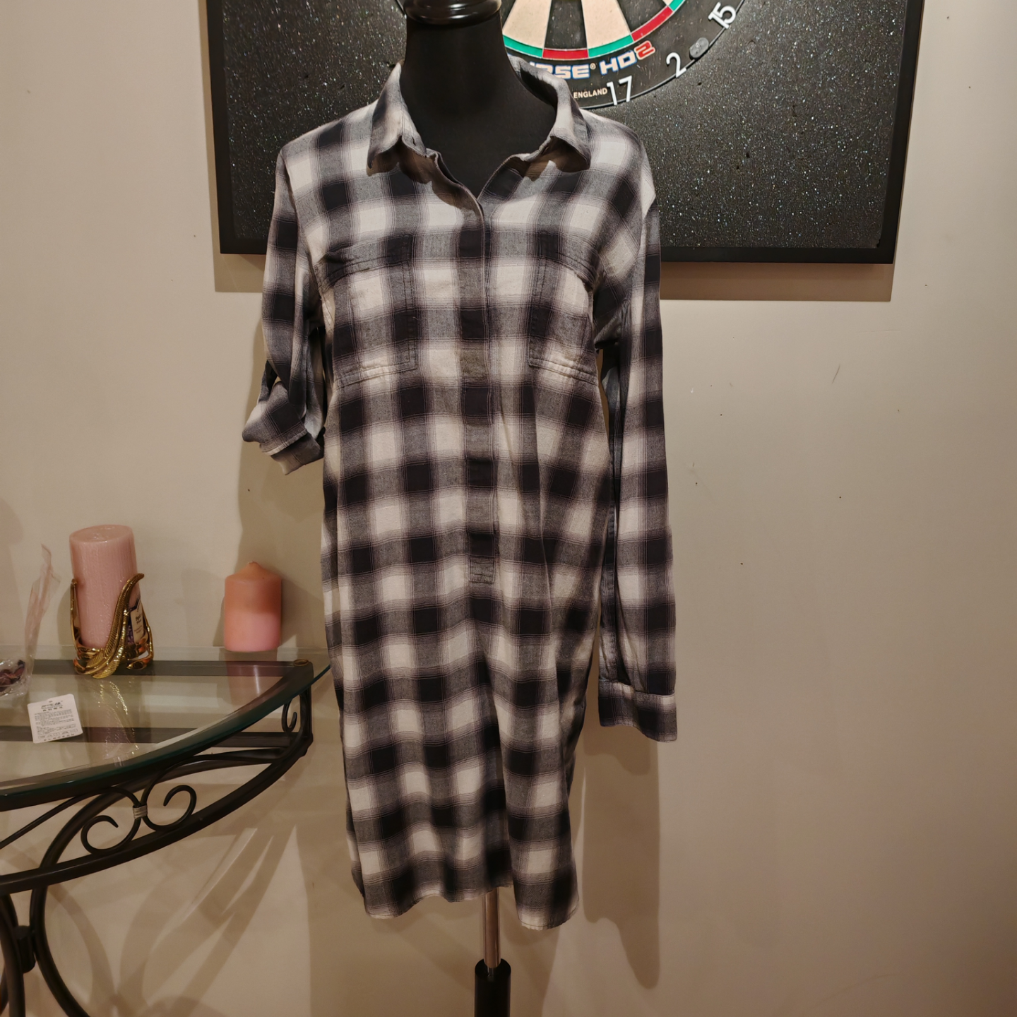 Club Monaco Plaid Shirt Dress - photo 4