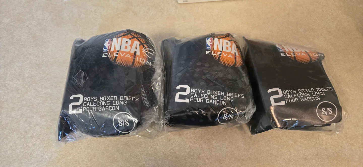 2  Packs NBA Elevation Boys Boxer Briefs Size S/S thumbnail