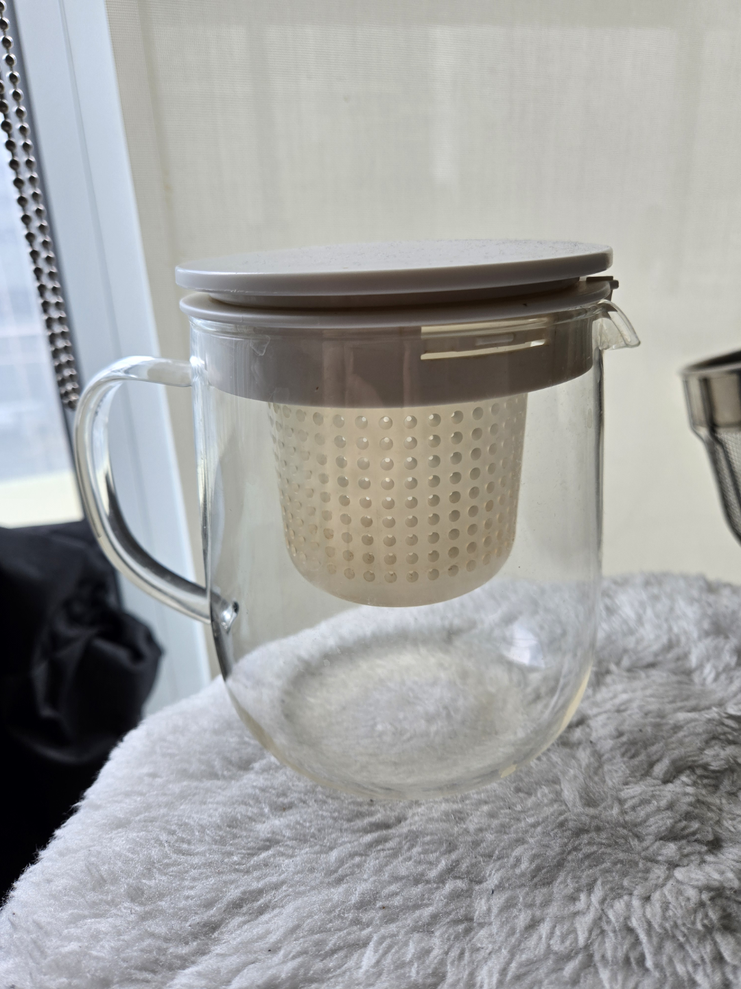Muji Glass Tea Infuser Mug with Lid