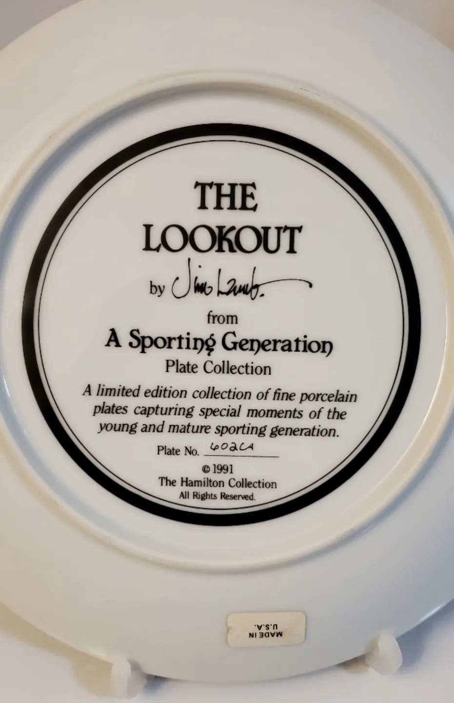 Jim Lamb's A Sporting Generation Collector Plates (Set of 5) image indicator(8)