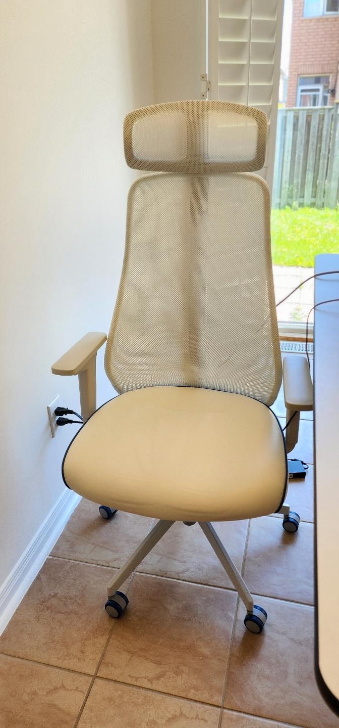 Bought 7 months ago!  Off-White Mesh Office Chair with Headrest