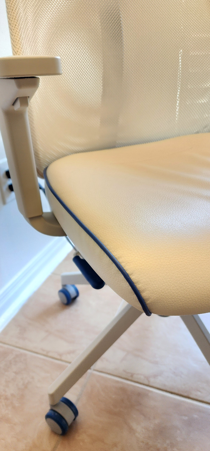 Bought 7 months ago!  Off-White Mesh Office Chair with Headrest - photo 4