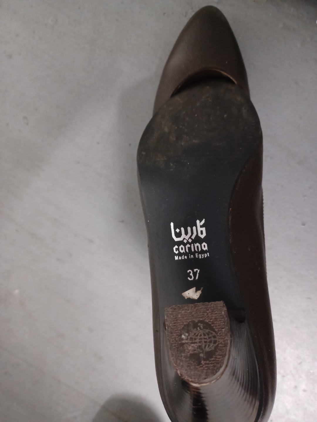 Brown Leather Carina Heels - Size 37 - photo 3