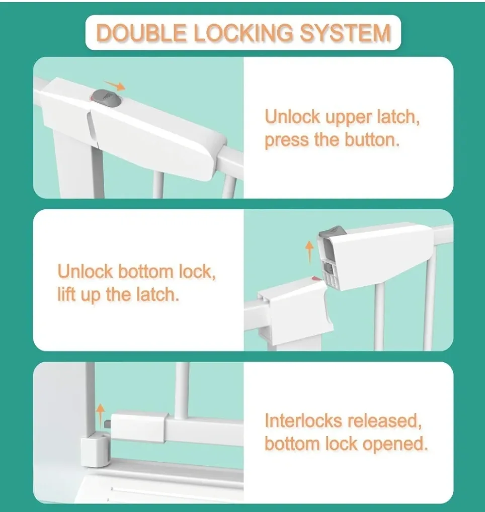 Pressure Mounted Baby Safety Gate with accessories image indicator(6)