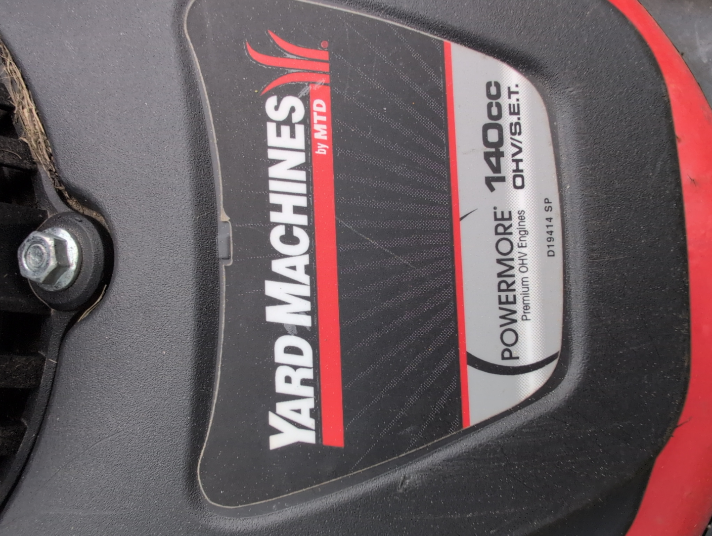 Yard Machines Lawnmower