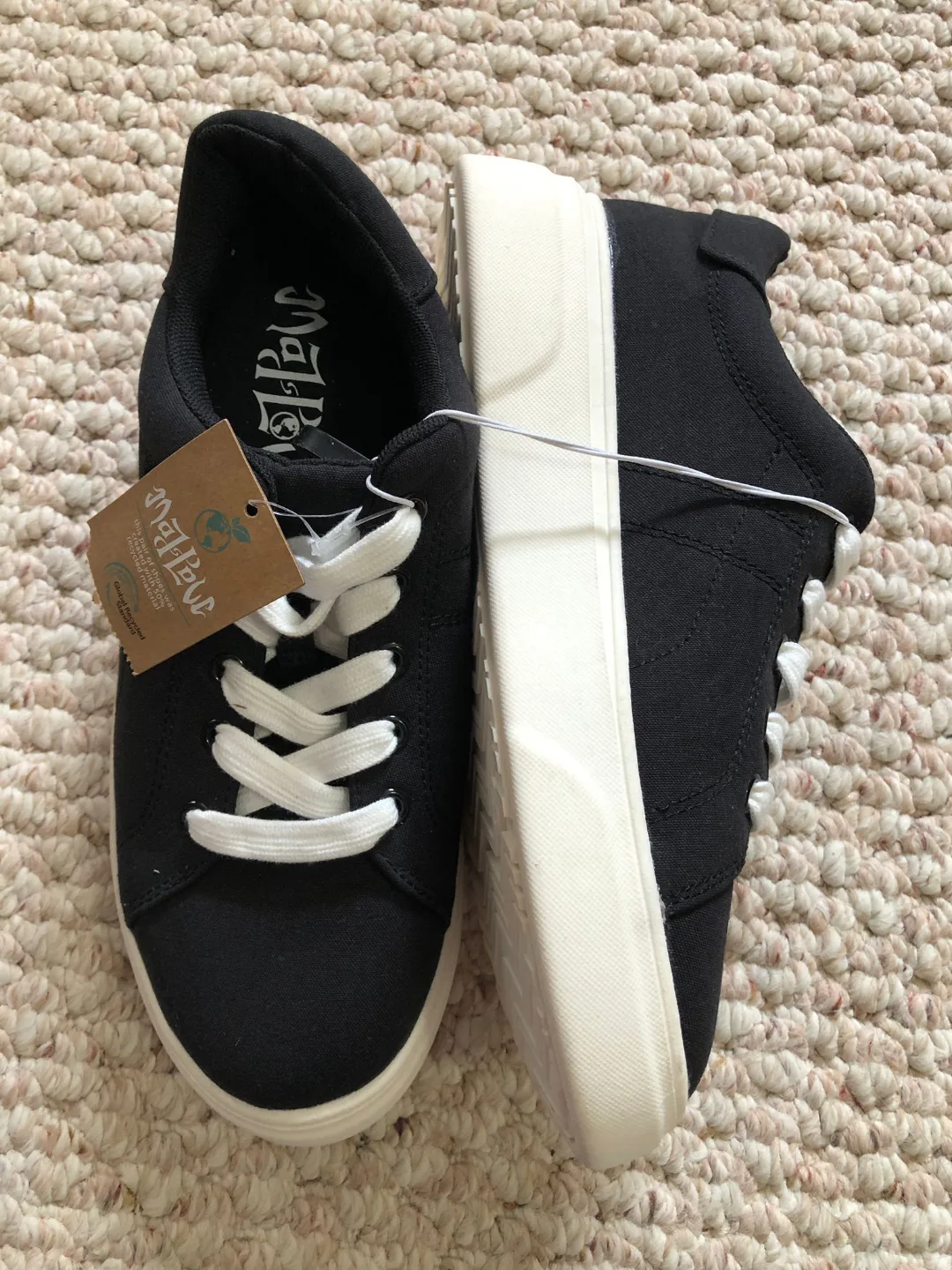 New Black Canvas Platform Sneakers (size 7) image indicator(2)