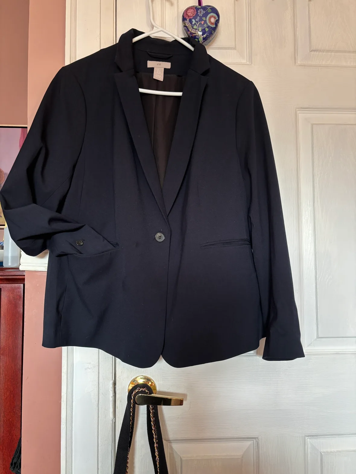 H&M Navy blue Blazer 🧡 thumbnail