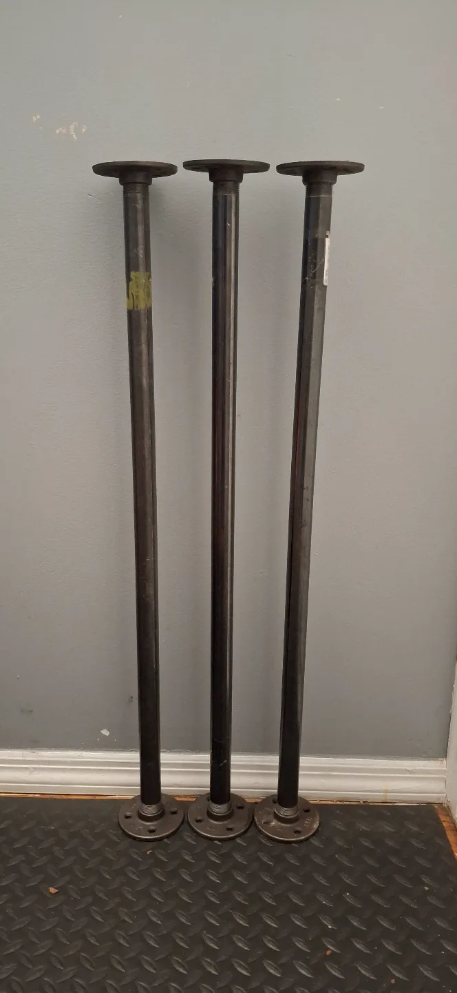3 Black Steel cut pipes thumbnail