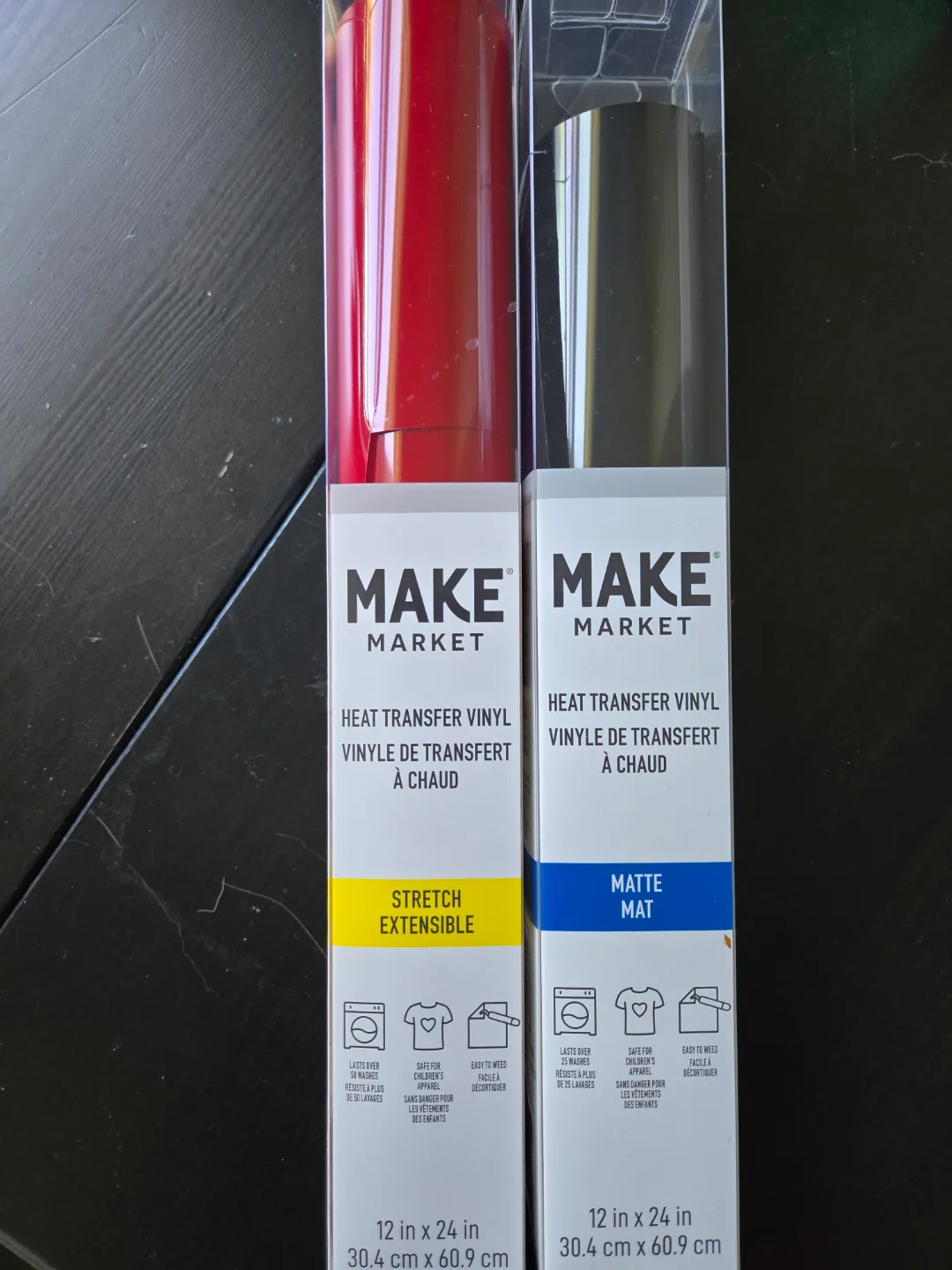 #freecycle Make Market Heat Transfer Vinyl - Black & Red thumbnail