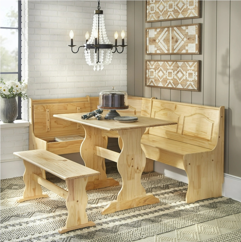 Natural Pine Corner Breakfast Nook Set( New in a box) - photo 2