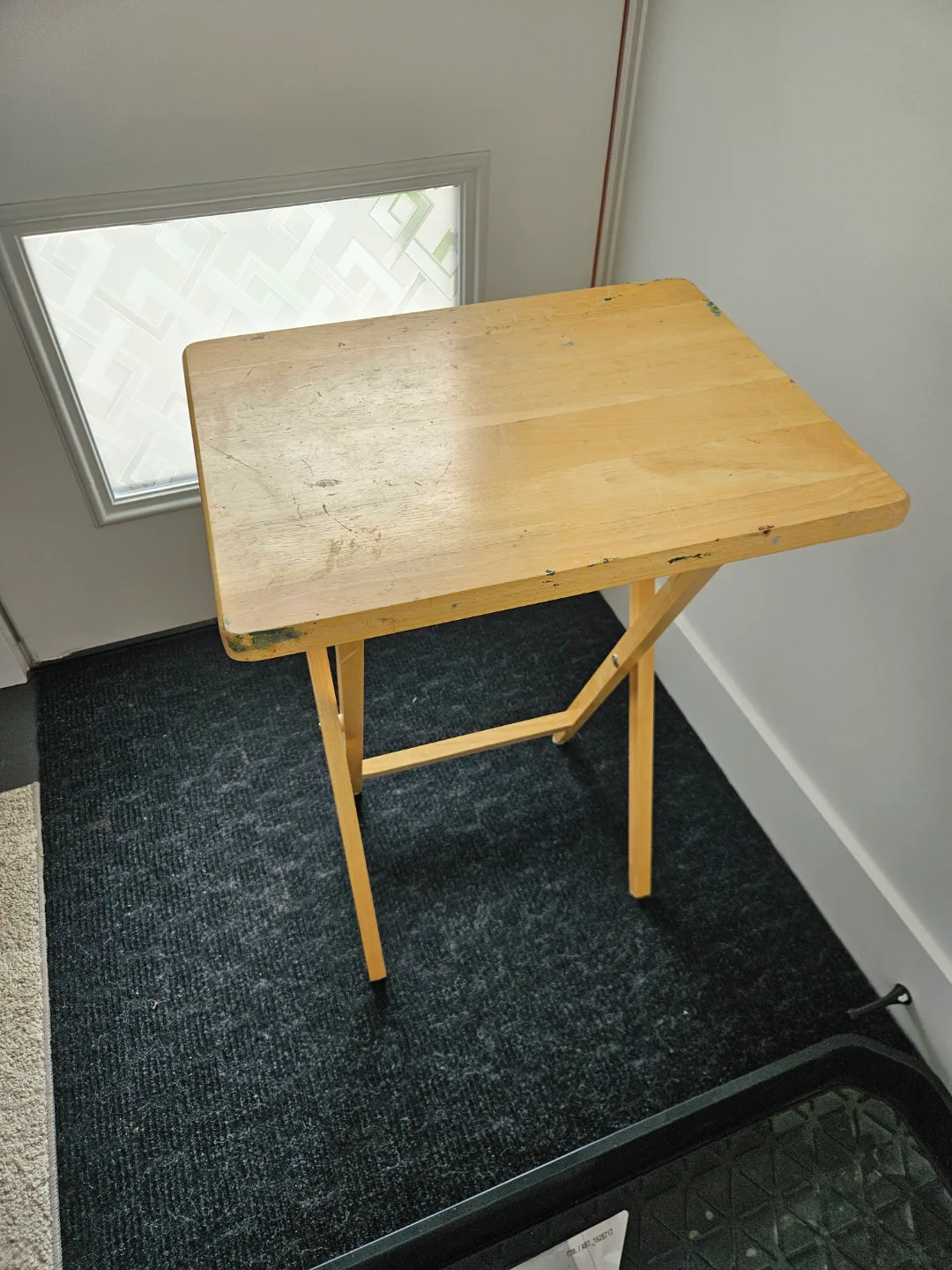 Small Wooden Folding TV Tray Table thumbnail