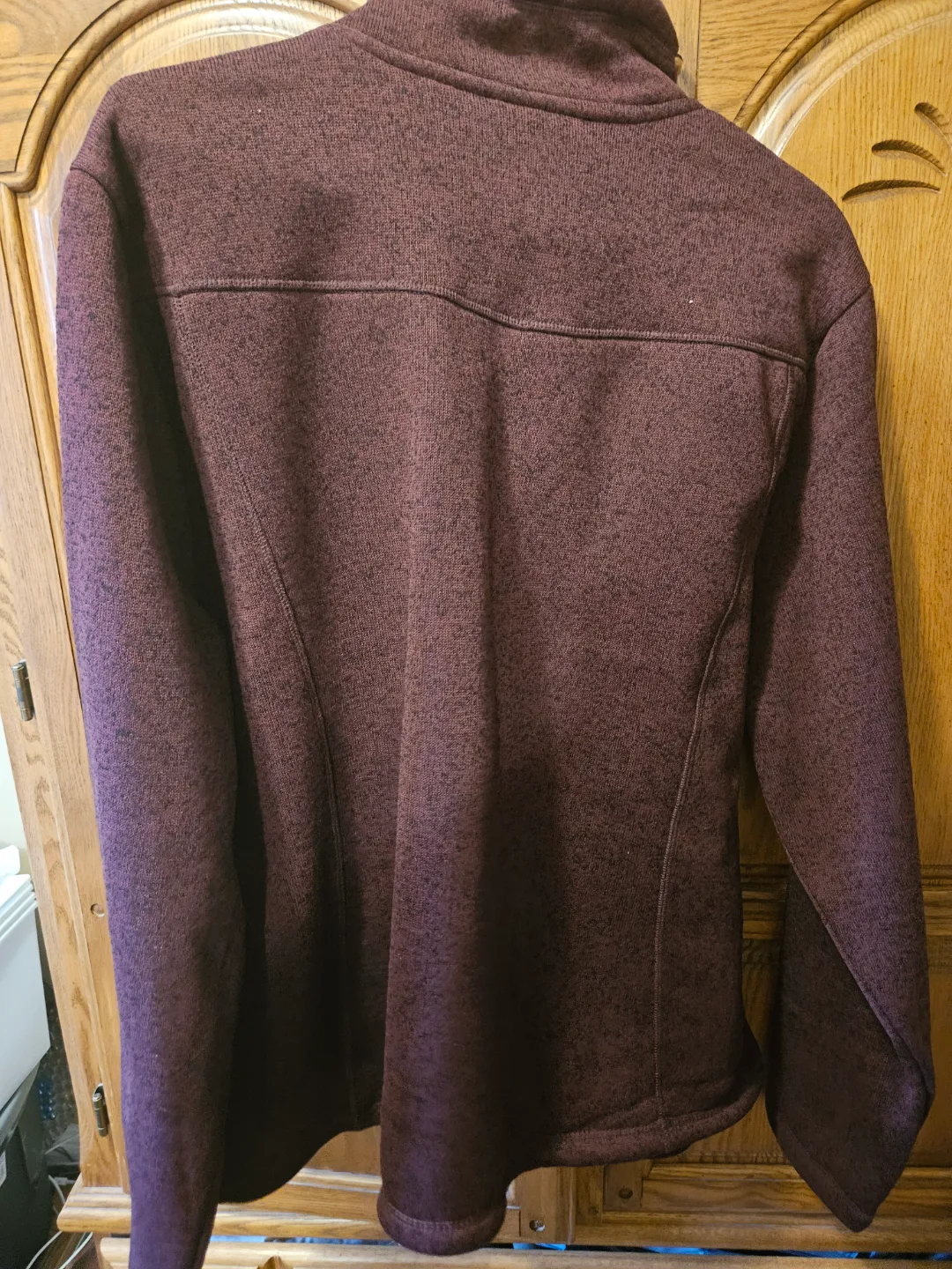 Women's McKinley Burgundy Fleece Jacket Size XL image indicator(5)