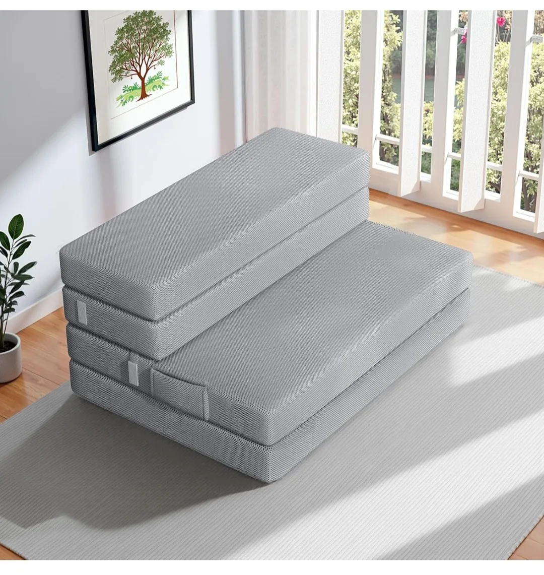 Foldable Tri-Fold Mattress - Twin Size